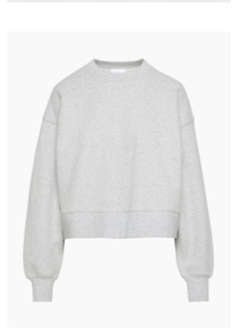 Aritzia Sweatfleece Cozy Fleece Mega Cropped Boxy Crewneck